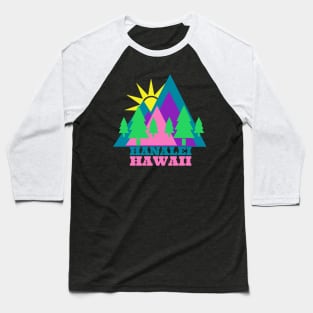 Hanalei Kauai Hawaii Love Baseball T-Shirt